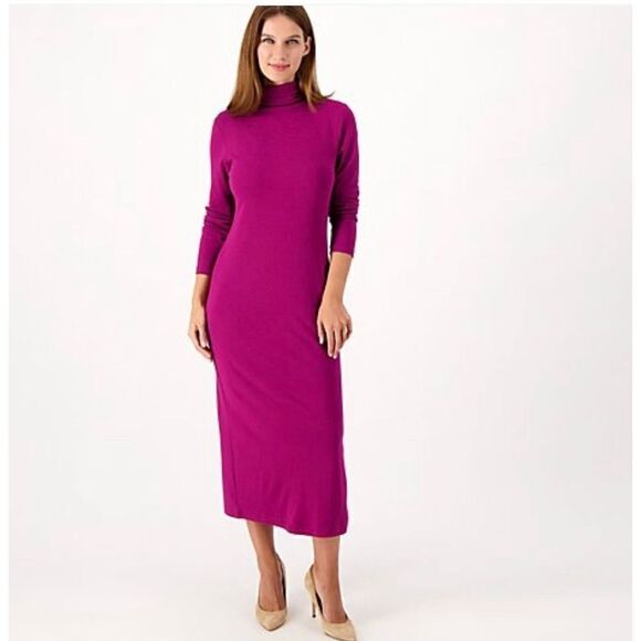 Attitudes By Renee Turtleneck Dress - Picture 1 of 8